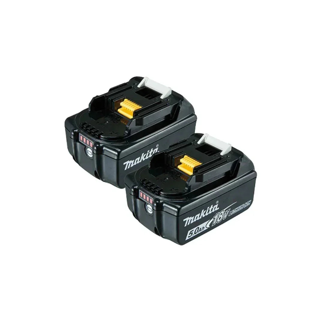 Makita ADP05 USB Charging Adapter – Includes Two 18V 5.0Ah Batteries