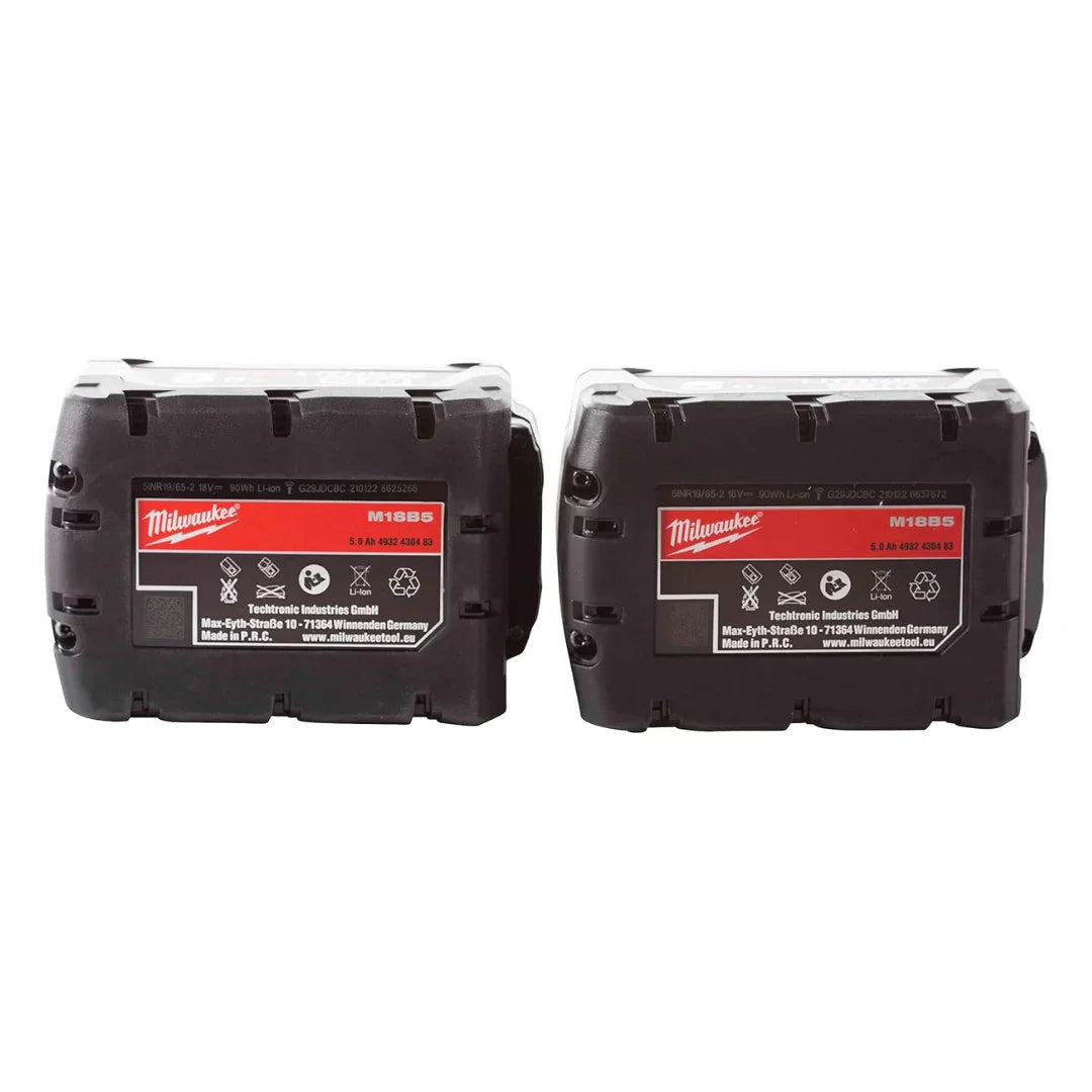Milwaukee M18 Cordless Multi-Tool + 2× 5.0Ah Batteries