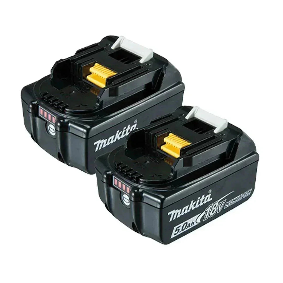 MAKITA 18V LXT BL1850B 5.0AH BATTERIES 2-PACK WITH CHARGER AND MAKPAC