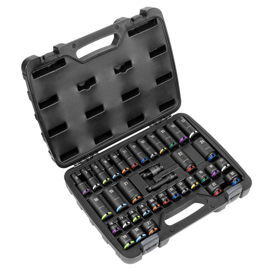 Sealey Impact Socket Set 3/8"Sq Drive 36pc
