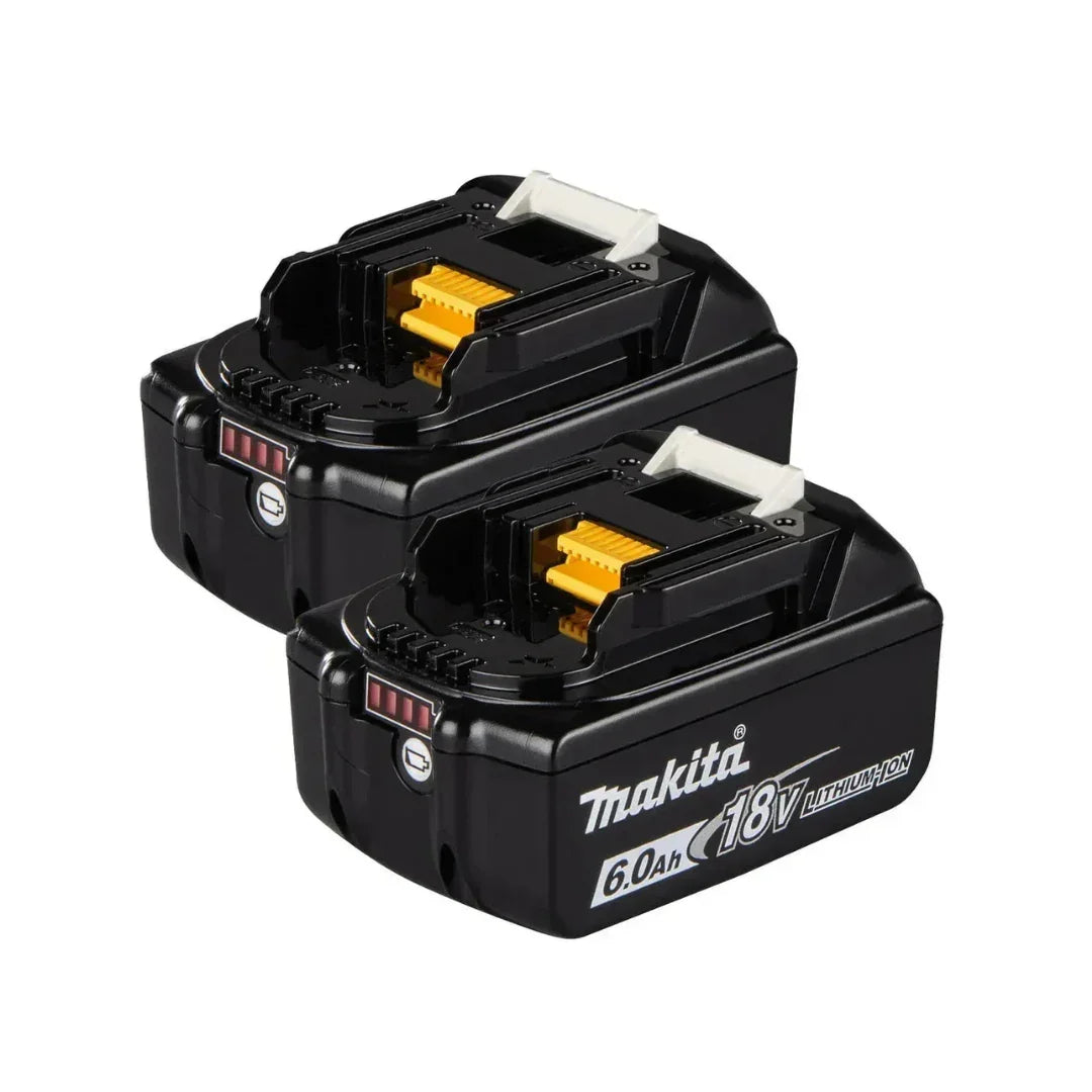 MAKITA 18V LITHIUM-ION BATTERIES 6.0AH (2-PACK)