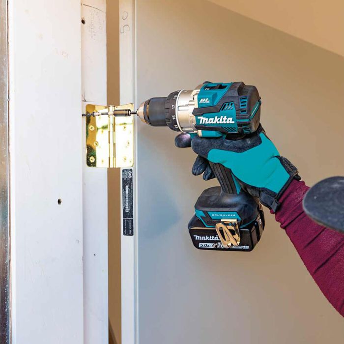 Makita 18V LXT Brushless Cordless Drill Driver with 5.0Ah Lithium-Ion Battery – Heavy Duty Power Tool