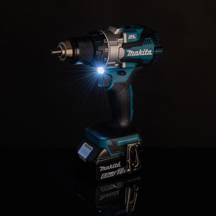 Makita 18V LXT Brushless Cordless Drill Driver with 5.0Ah Lithium-Ion Battery – Heavy Duty Power Tool